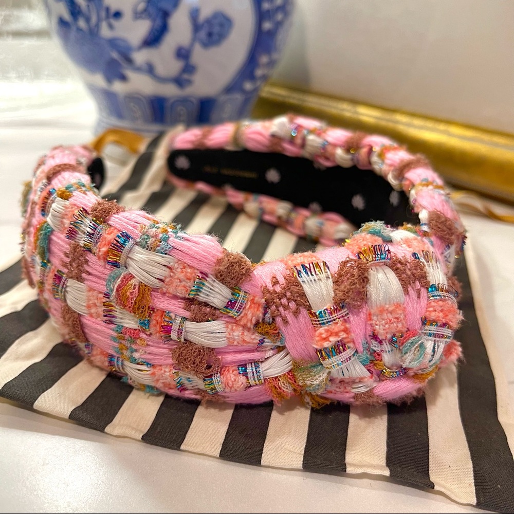 Lele Sadoughi Mixed Woven Knotted Headband